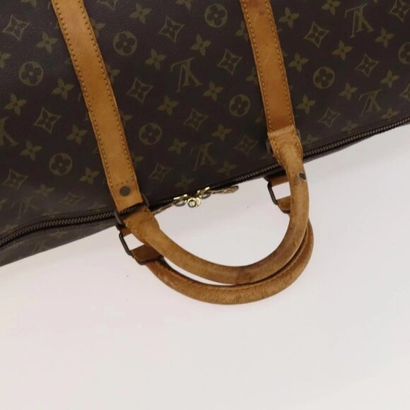 LOUIS VUITTON Monogram Keepall Bandouliere 60 Boston Bag M41412 LV Auth 120998 - Picture 8 of 16